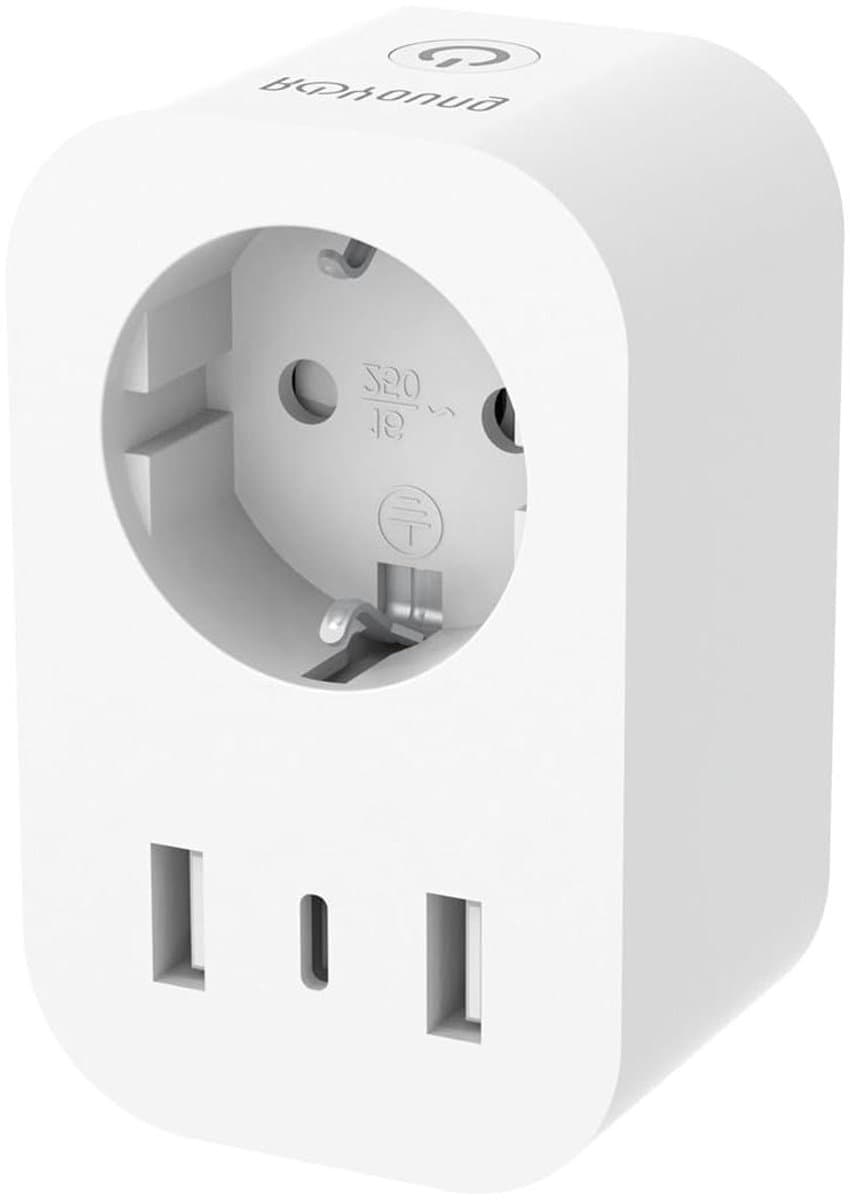 Slimme Stekker - WLAN Stopcontact - Apparaten Bediening - Met Energiekostenmonitor - 16A 3680W - Wit