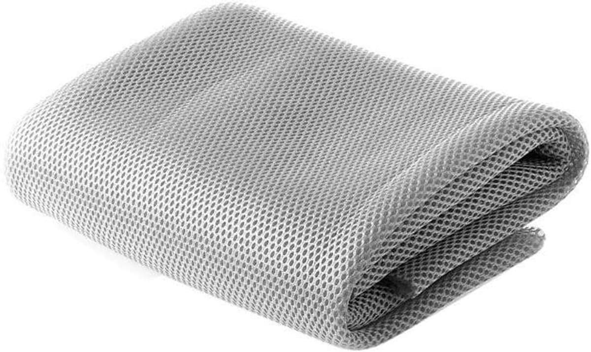 Luidsprekerdoek - Speaker stof grill - Luidsprekers beschermen - Goede geluidsdoorlaatbaarheid - 140 x 50 cm - Zilver