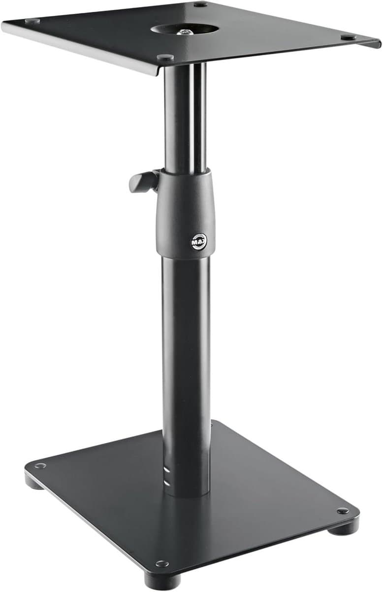 Monitor Stand - Speaker Plateau - Apparatuur Plaatsen - Verstelbare Hoogte - 20.5 x 24.5 cm - Zwart