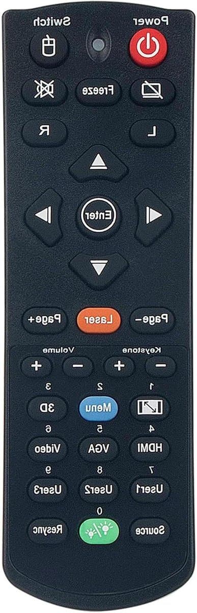 Vervang Afstandsbediening - Universele Controller - Projector Bediening - Directe Werking - 10 Meter Bereik - Zwart