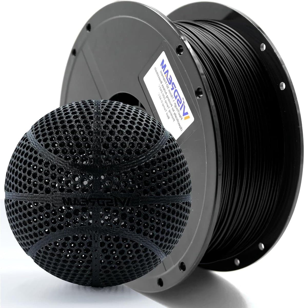 Flexibel Filament - 3D Printmateriaal - Sportballen Printen - Airless Basketballen - 1.75 mm 1 kg - Zwart