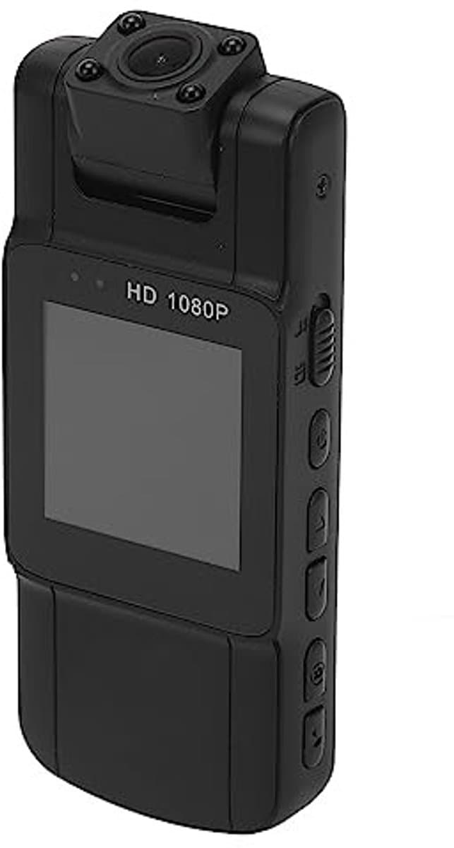 Allecto - Mini-lichaamscamera - 4K HD - Draaibare Lens - Nachtzicht - Politiecamera - Bewegingsdetectie - Geschikt voor wetshandhaving - Model Ject...