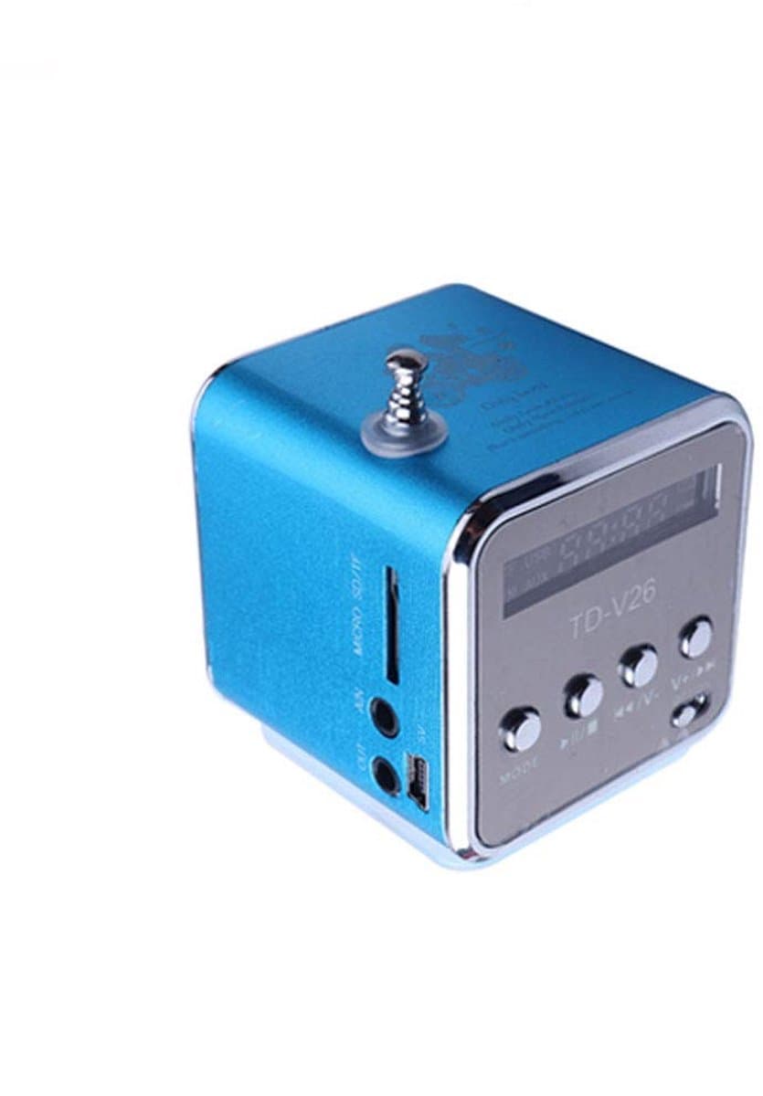 SPHProducts - Digitale FM-radio - Draagbare luidspreker - Perfect voor reizen - MP3-muziekspeler - Inclusief USB-poort en TF-sleuf - Geschikt voor viss...