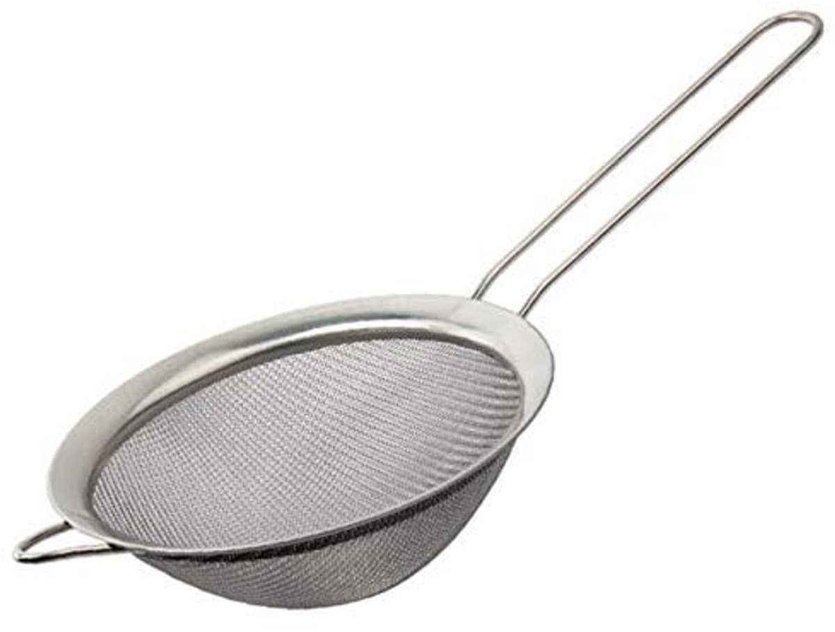 Golden crown - Roestvrij staal Meel Zeef - Fijne Mesh Zeef - Temperatuurbestendig - 22cm - Anti-Corrosief - Keuken Gereedschap - Perfect voor Bakken