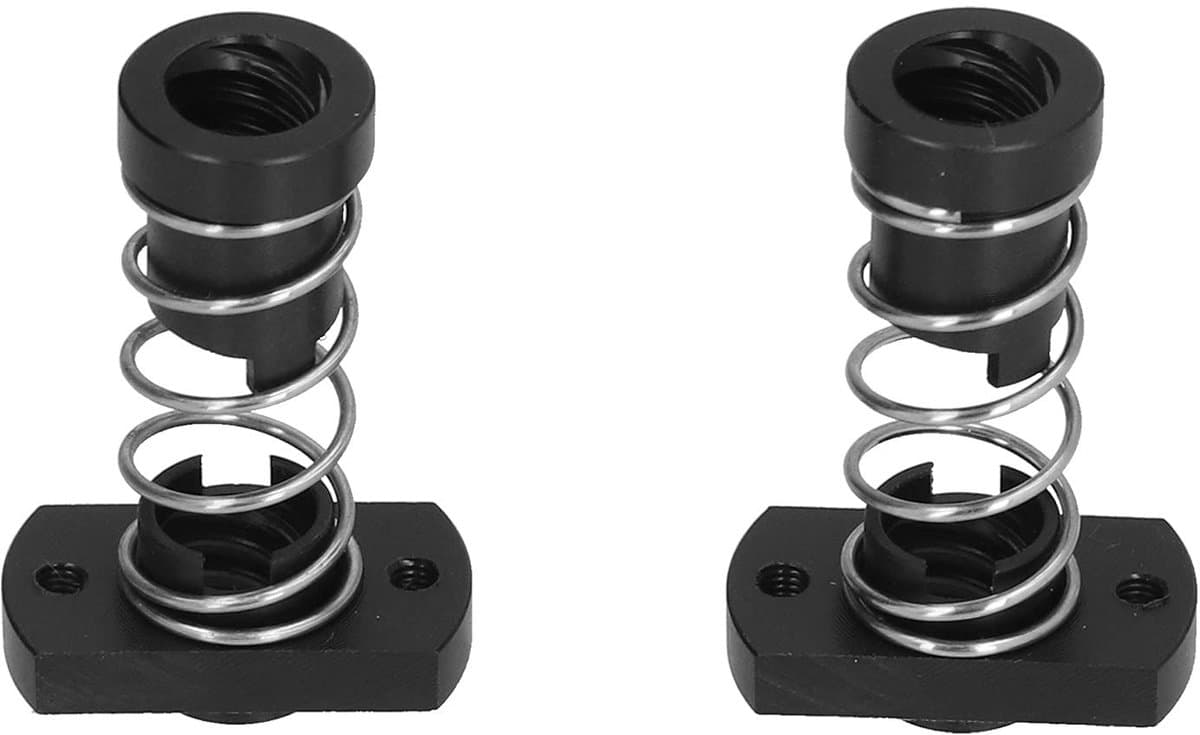 Allecto - Antibacklash Spring Nut - 3D Printers - Verhoog Stabiliteit en Precisie - Set van 2 - Precisieonderdelen - Verminder speling - Geschikt