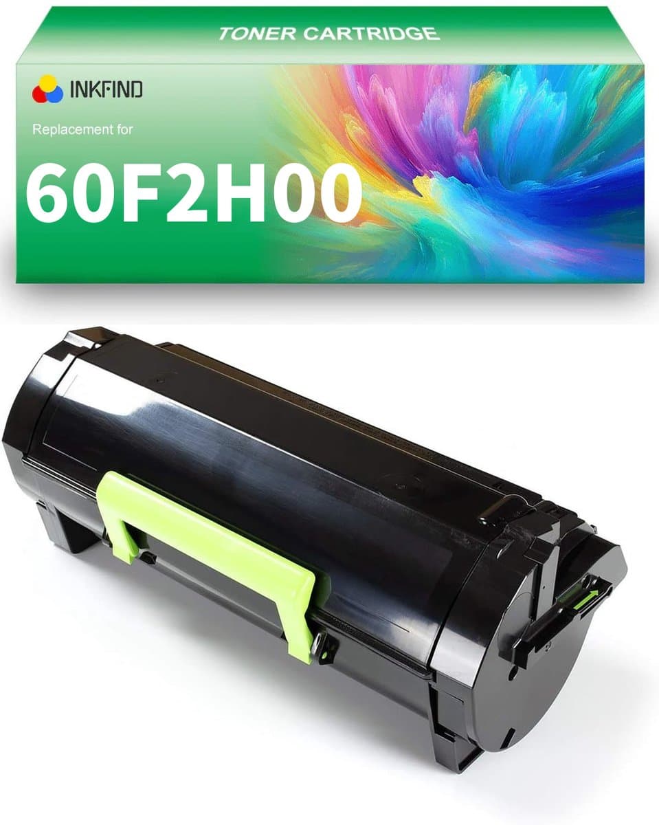 INKFIND 60F2H00 Zwart tonercartridge compatibel met Lexmark 60F2H00 Zwart geschikt voor Lexmark MX310dn/410de/510de/511de/511dhe/511dte/610de/611de/611dhe/611dte - 1-pack Zwart