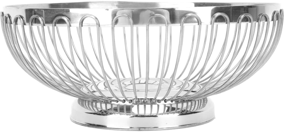 OmGoods - Dailygoody - Fruitschaal - Roestvrijstalen Fruitmand - Moderne Stijl - Grote Capaciteit - Vaatwasserbestendig - Stijlvol en Functioneel - Geschikt voo...