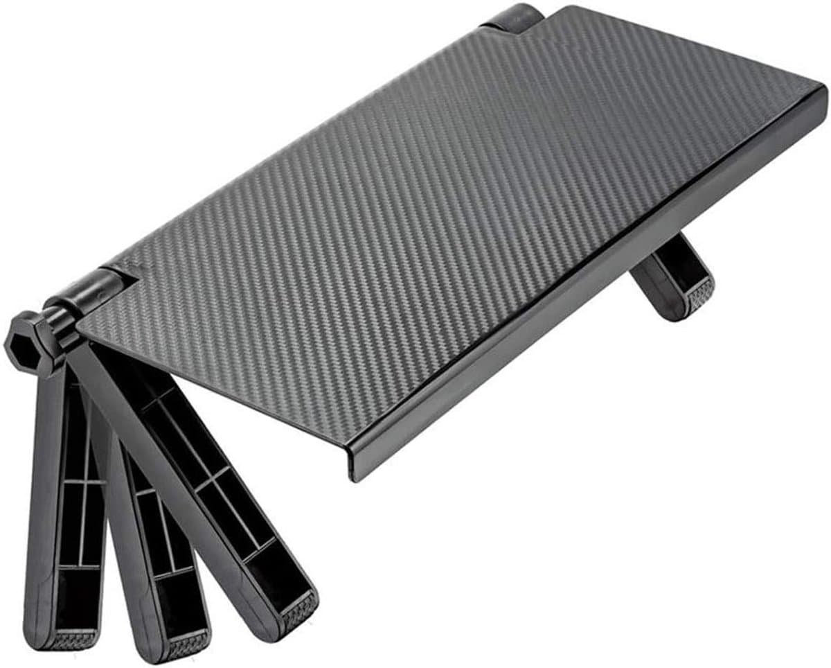 Opvouwbare Scherm Plank - Monitor Verhoger Desktop - Bureau Organisatie - Antislip Oppervlak - 328 cm - Zwart