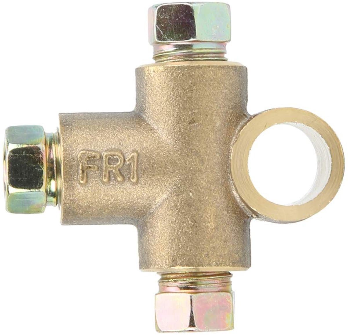 Dailygoods- Remtule Hoogwaardige Aluminium Legering - 3-Weg T-Vorm - M10 - 3/16 Inch - Lichtgewicht - Eenvoudig te Installeren - Remconnector