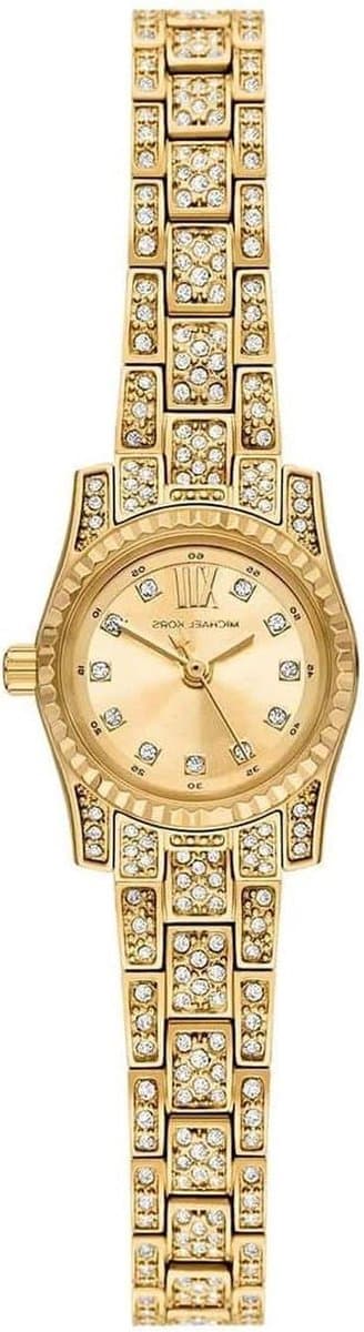 Dameshorloge - Polshorloge Goud - Dagelijkse Glamour - Roestvrij Staal - 19 mm Bandbreedte - Goudkleurig
