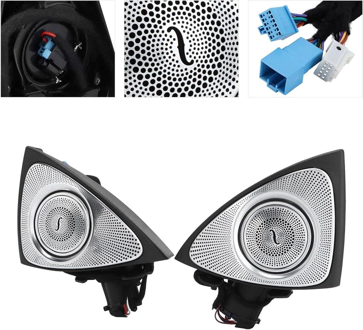 Roterende Tweeter - Luidspreker Upgrade - Auto Interieur - 7 Kleuren LED - Links en Rechts