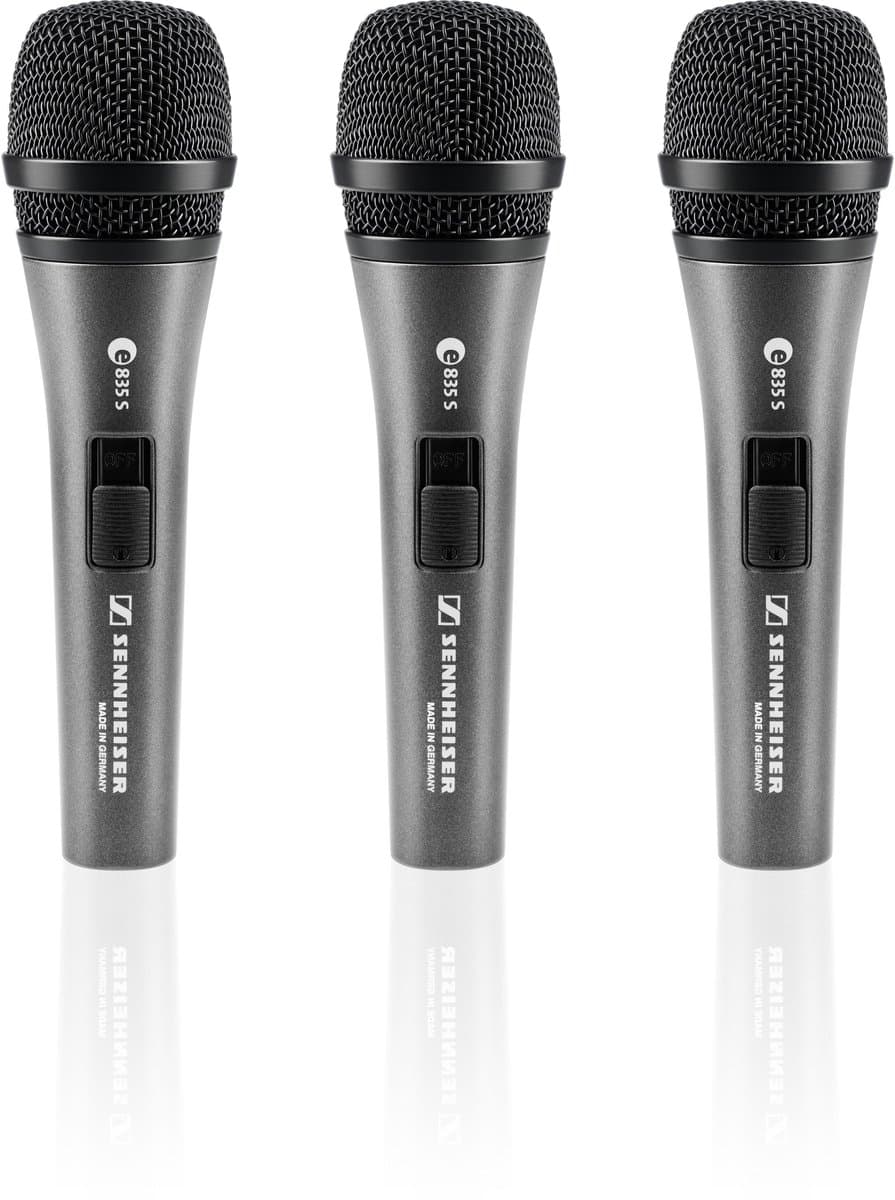 Sennheiser 3-PACK e835-S - Zangmicrofoon