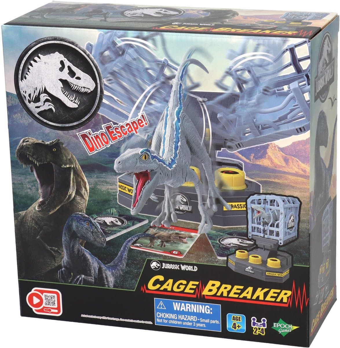 Epoch Jurassic World spel Cage Breaker - Velociraptor avontuur.