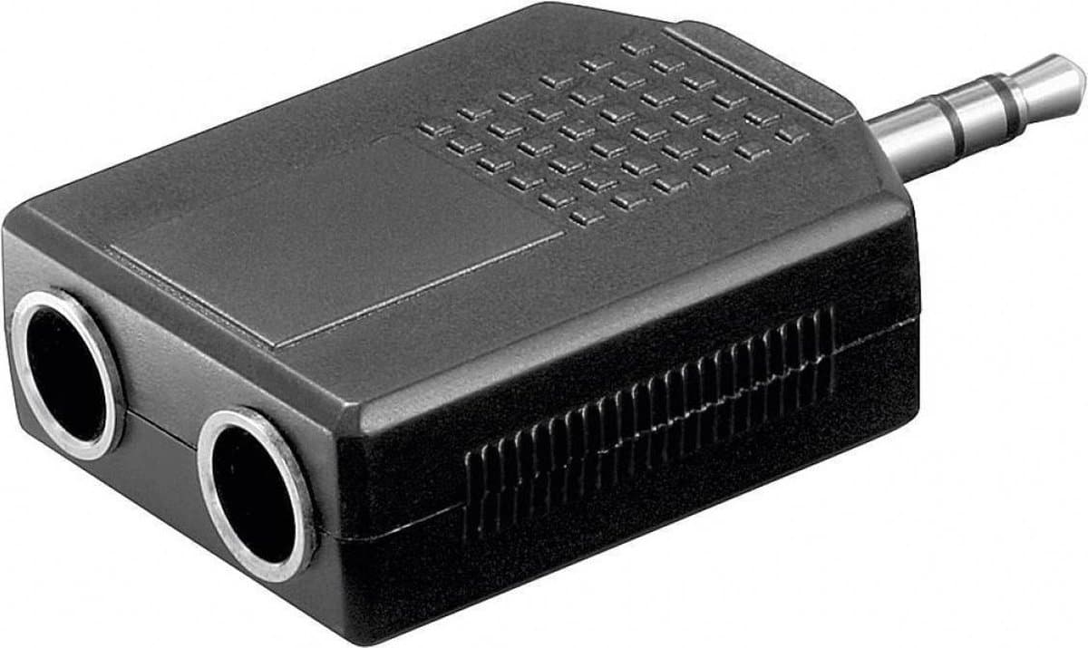 3,5mm Jack (m) - 2x 6,35mm Jack (v) stereo audio adapter splitter