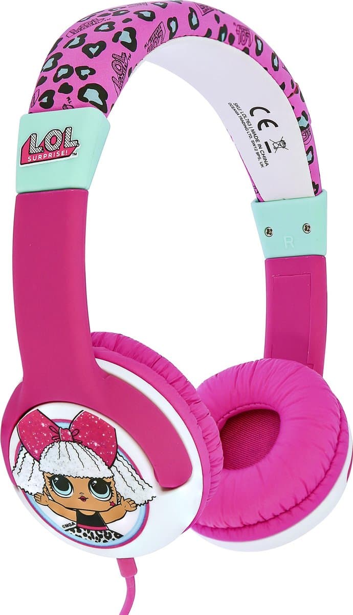 LOL Surprise - kinderkoptelefoon met volumebegrenzing - verstelbaar - comfortabel