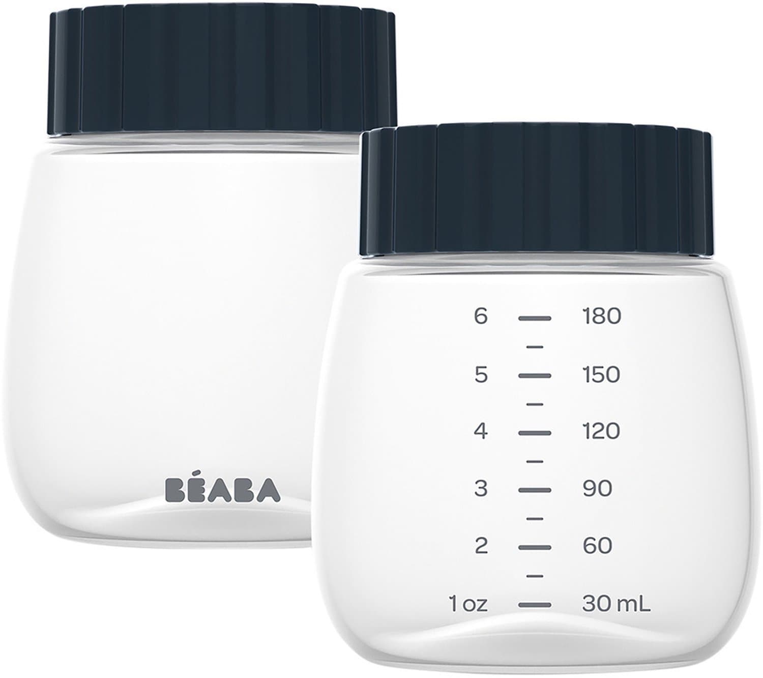 Béaba - Melkflesjes voor Borstkolf - 2x 180 ml - BPA-vrij - Voor bewaren & invriezen van moedermelk