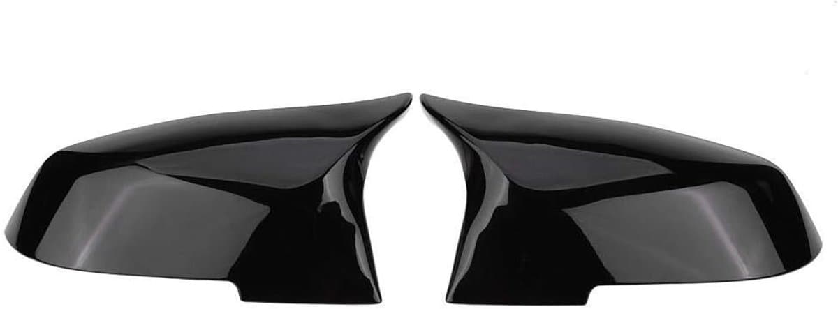 Set van 2 ABS Spiegelschilden voor Auto's - Geschikt voor F20 F21 F22 F30 F32 F33 F36 en X1 E84, Glanzend Zwart, Duurzaam en Stijlvol