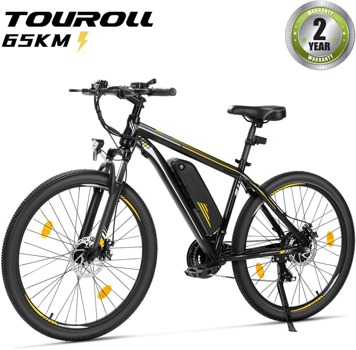 Touroll U1 High-Step elektrische fiets 26 inch, 36 V, 13 Ah, 250 W