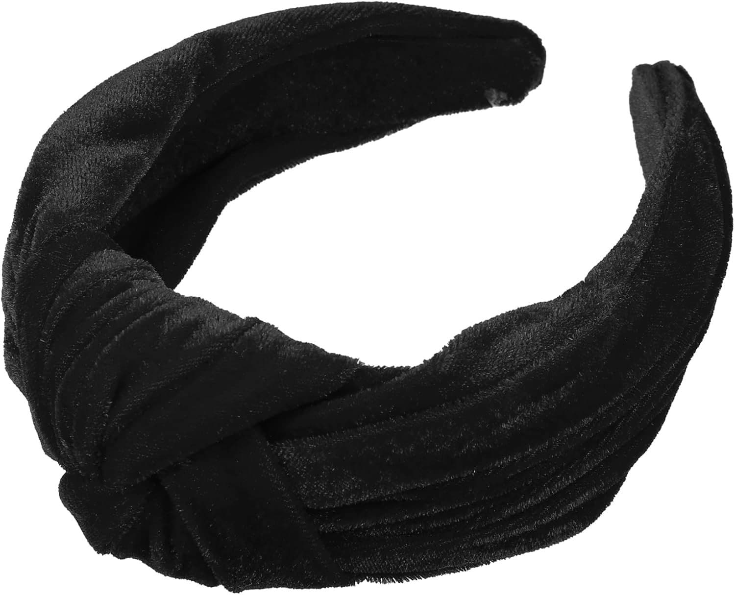 Zijdezachte Haarband - Brede, Elegante Zwarte Stijl