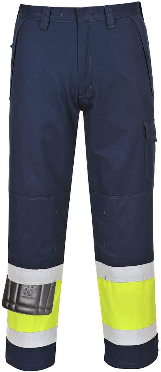 Portwest Hi-Vis Modaflame Broek MV26 - Geel/Marine - S