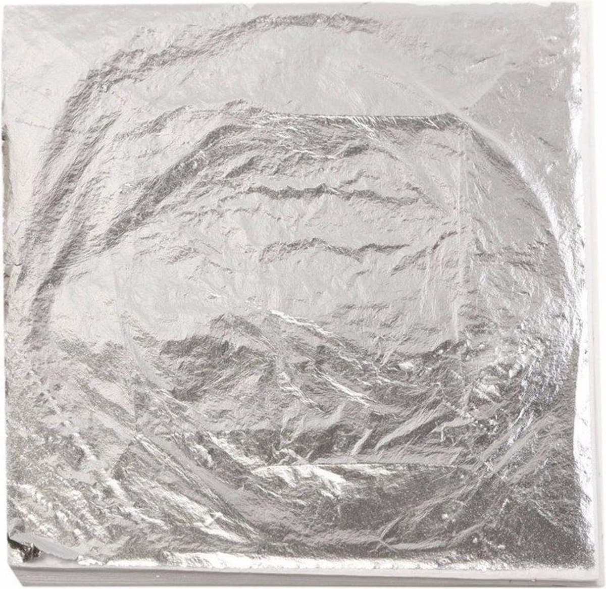 Samea Bladzilver - Slagmetaal in zilverkleur - 100 vellen van 16x16cm