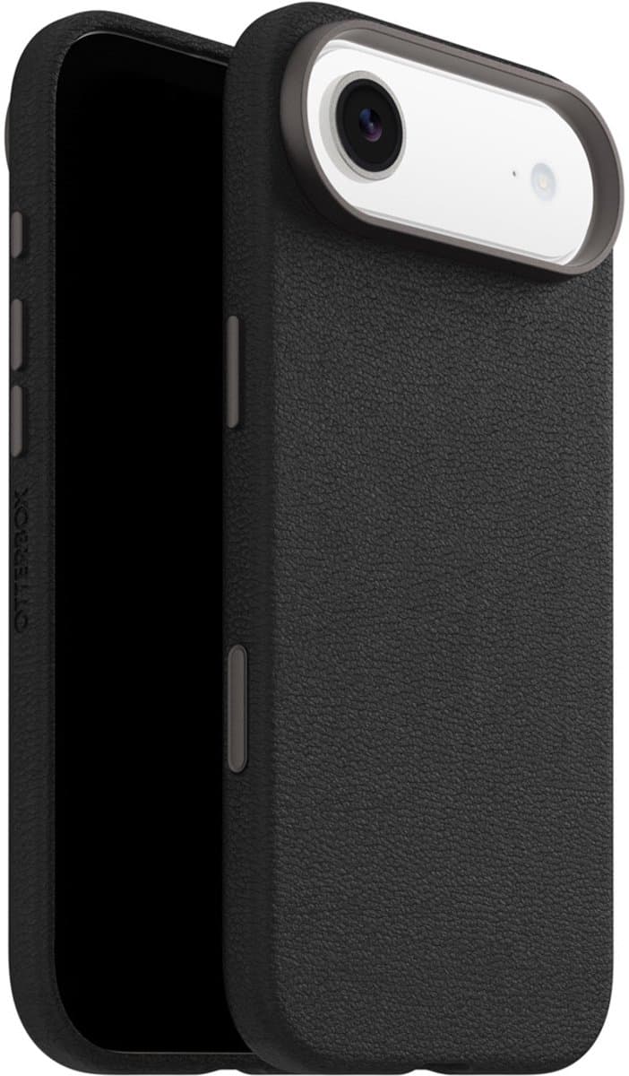 Otterbox Symmetry iPhone 17 Air Back Cover met MagSafe Magneet Leer Zwart