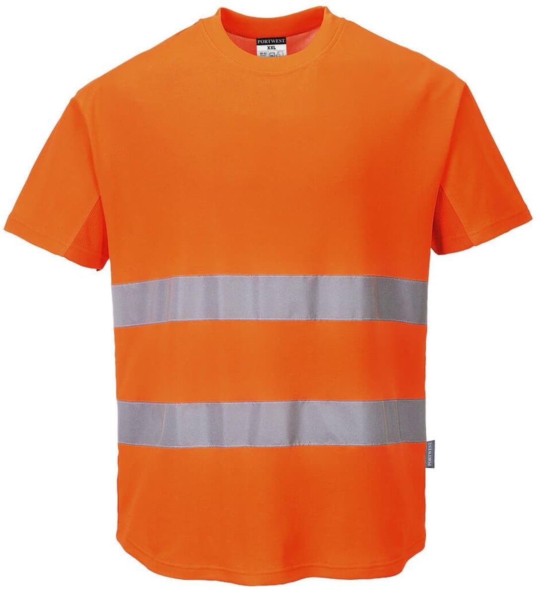 Portwest Hi-Vis Katoen Comfort Mesh Insert T-shirt S/S C394 - Oranje - XL