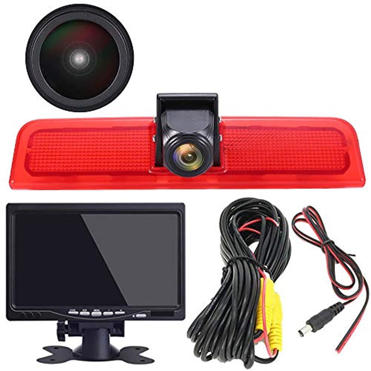7 inch TFT LCD Achteruitrijcamera Monitor met HD Nachtzicht en 1280x720 Pixels