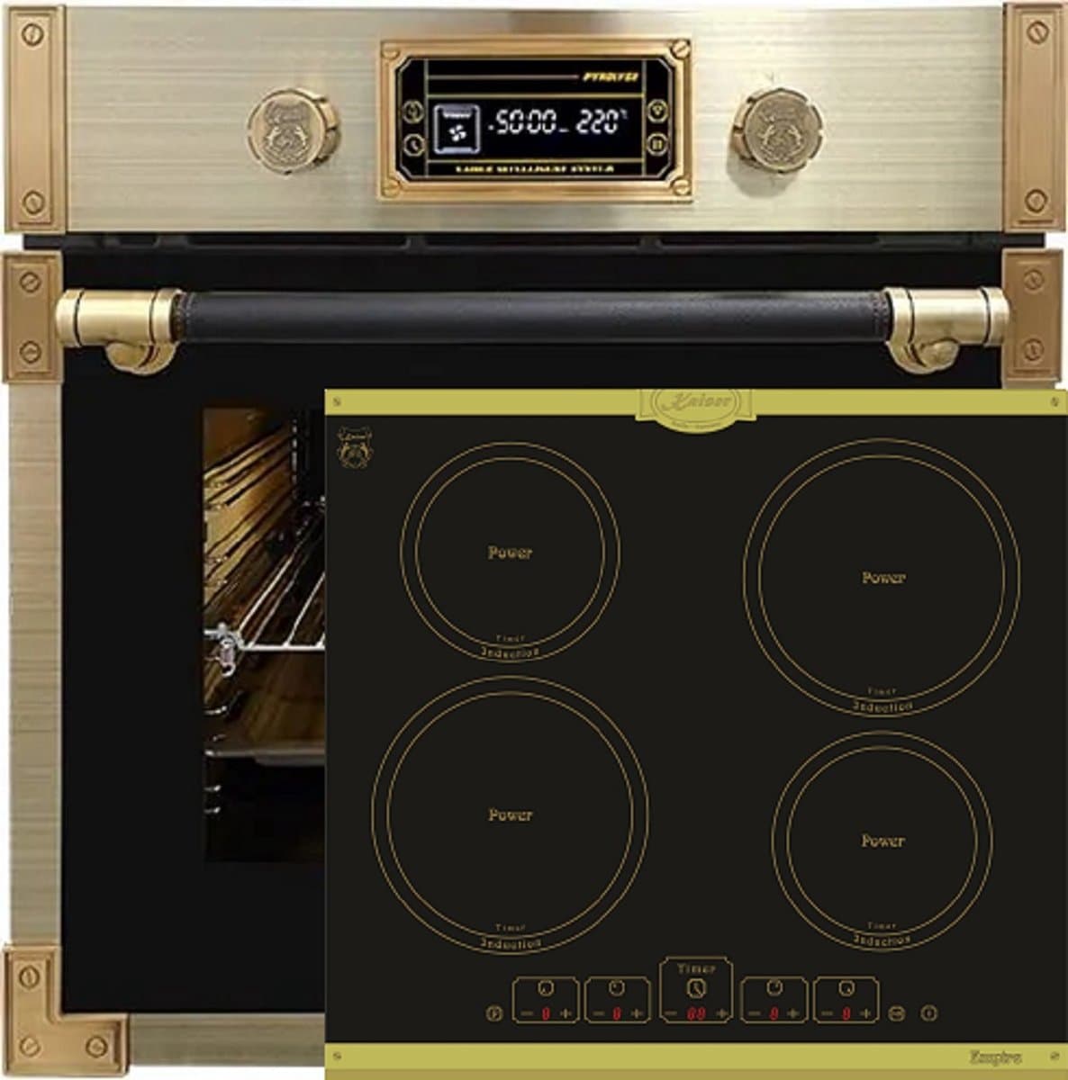 Kaiser Inbouwoven EH 6427 AD 73 L, 60 cm+KCT 6195 IEm inductiekookplaat 60 cm