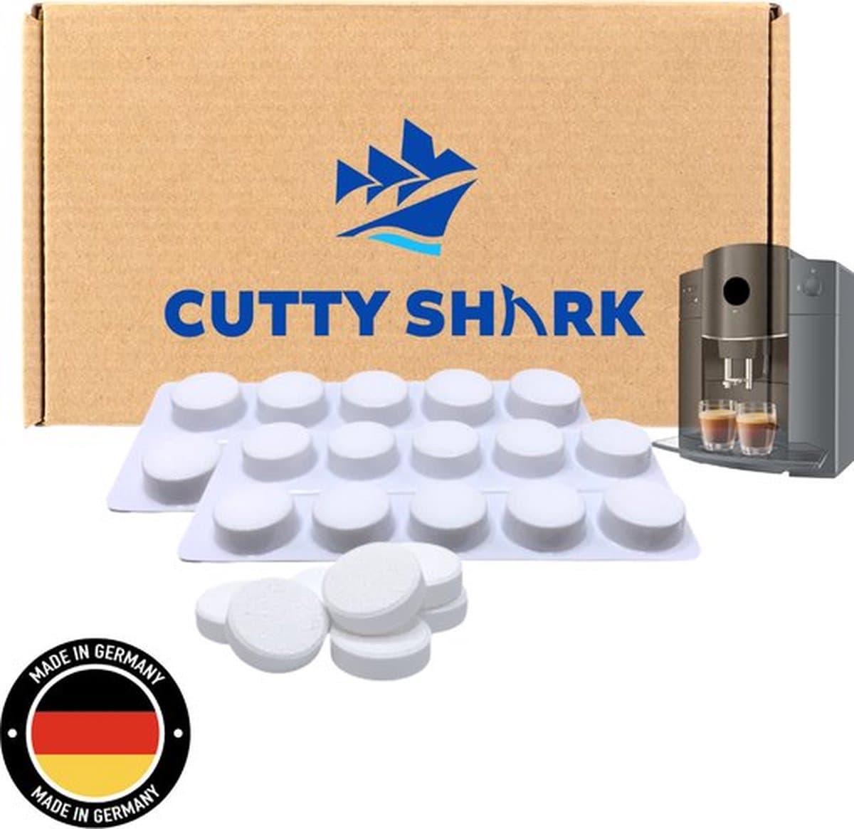 Cutty Shark 60 Reinigingstabletten- koffiemachinereiniger - reinigingstabletten koffiemachine - koffiemachinereiniger - Jura - Philips