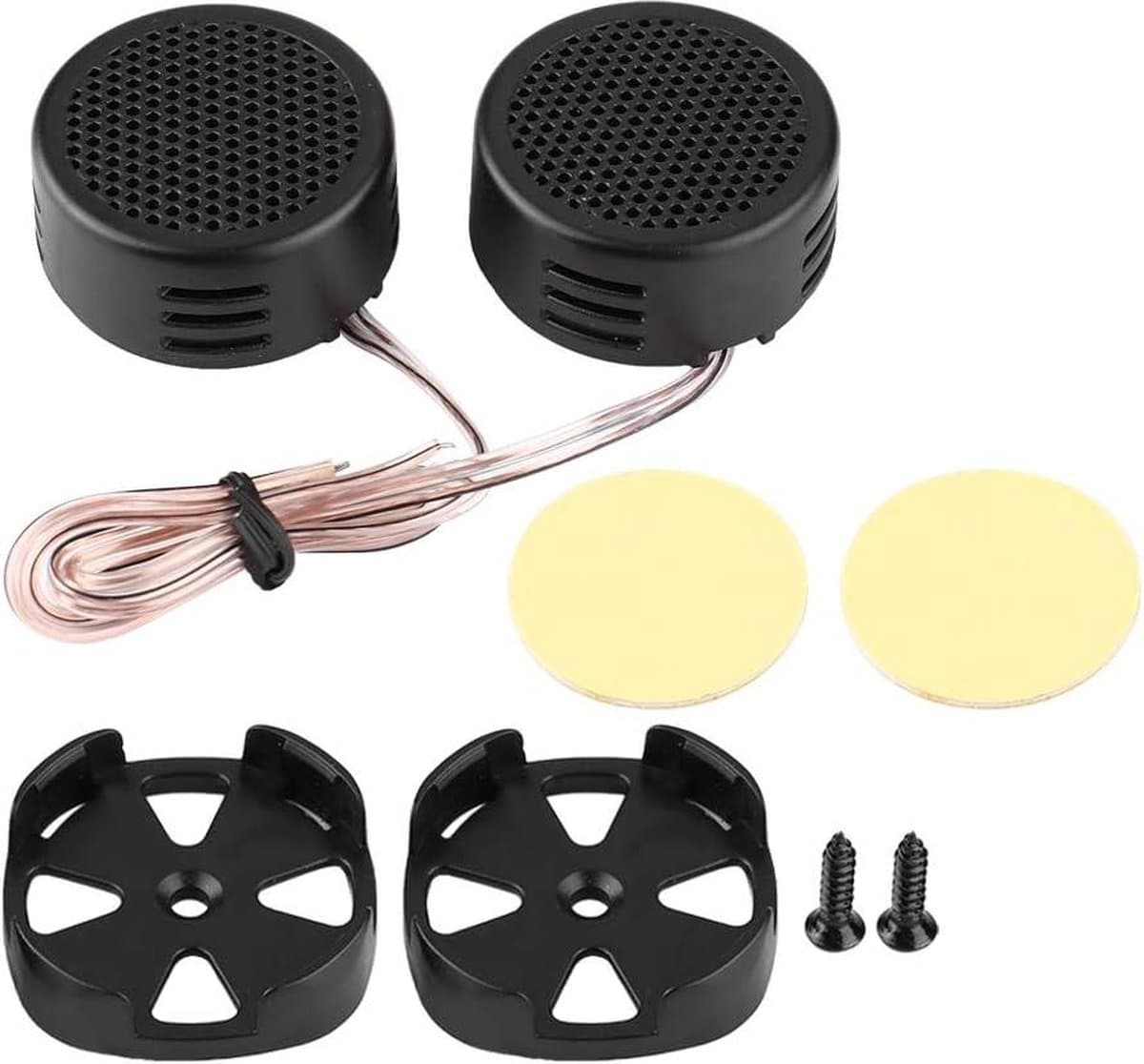 12V 500W Mini Car Speaker Audio Tweeter Dome Tweeters 35mm 98dB - Automobile Speaker for Car Audio System Accessories - Black .
