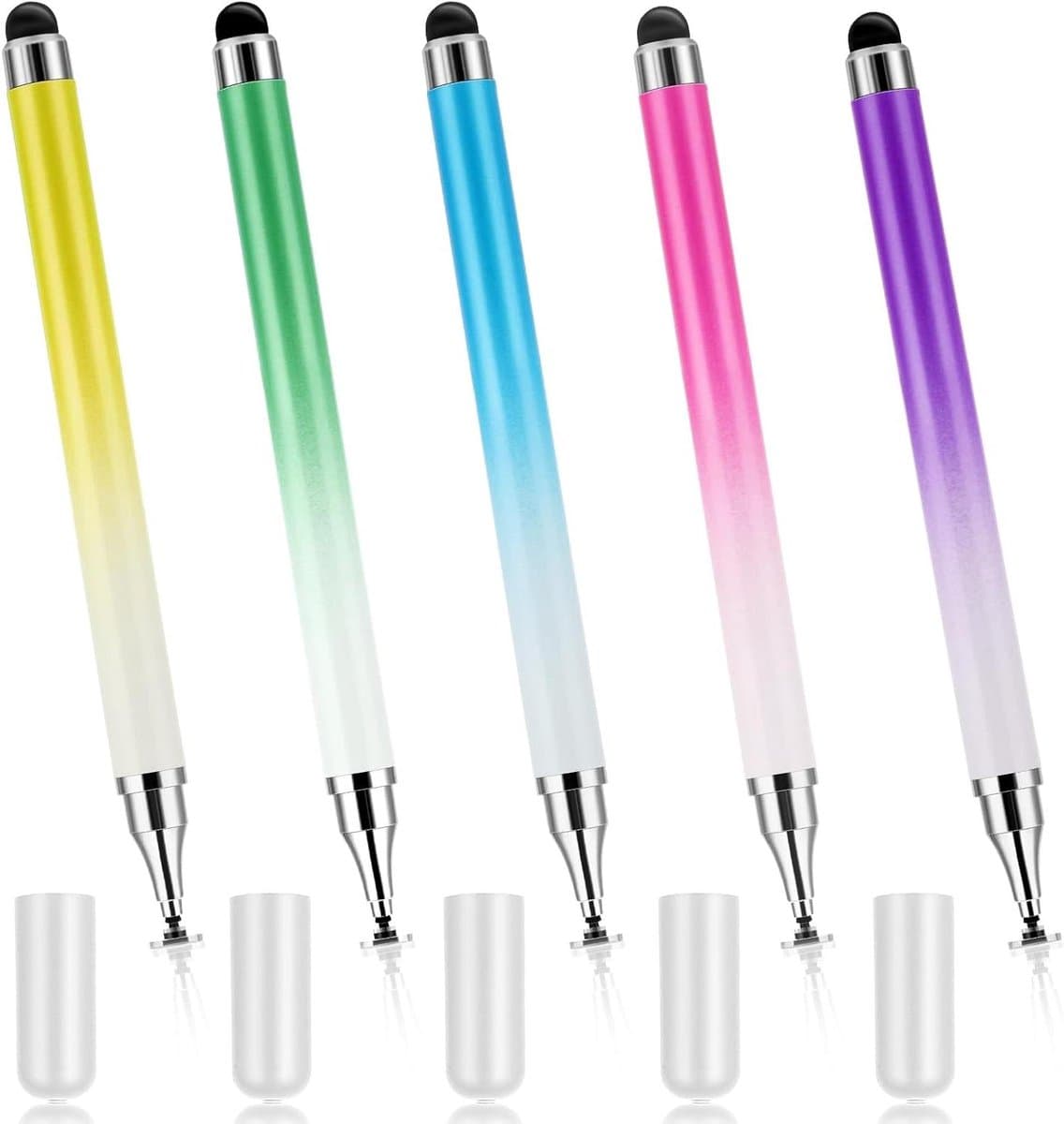 VVGoods - Set van 5 handige touchscreen pennen voor tablet en mobiele telefoon