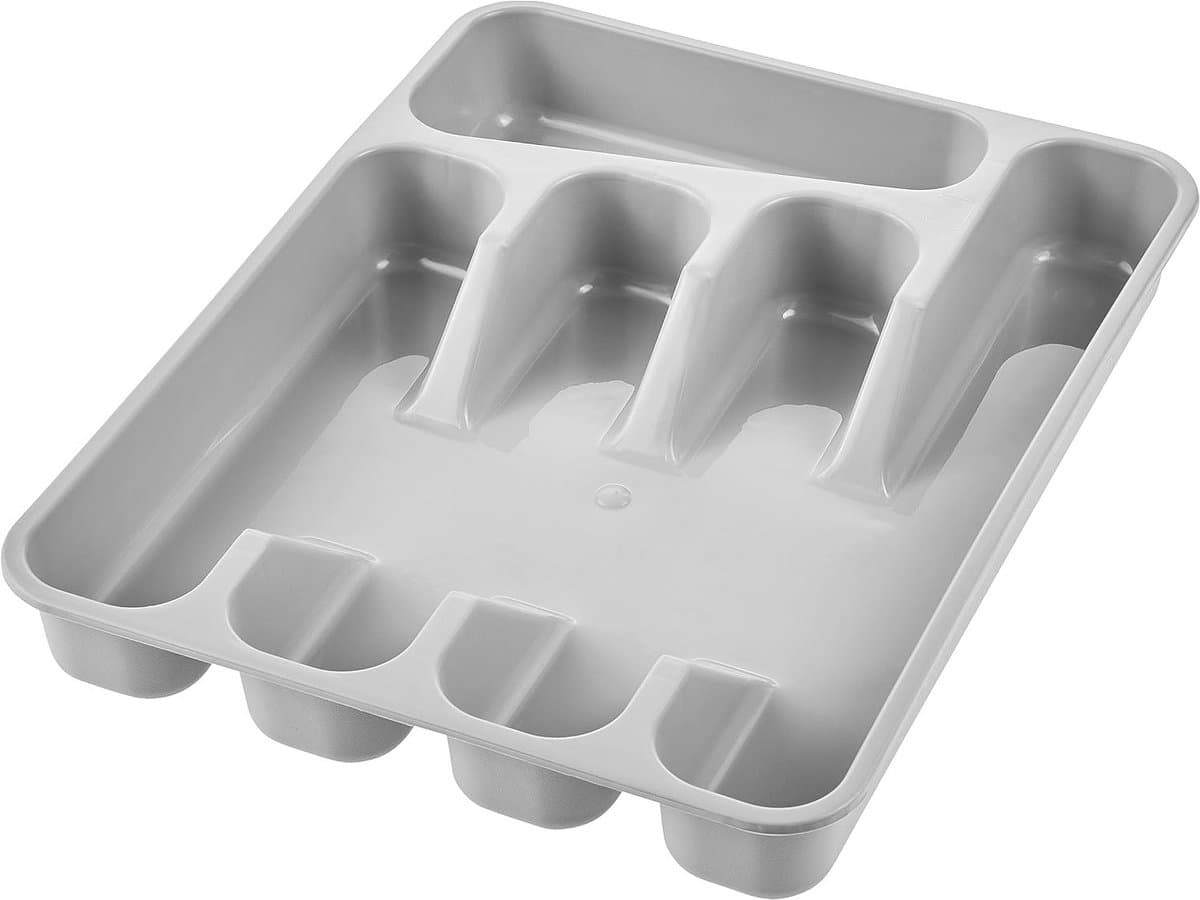 Bestekbak met 5 Compartimenten - Organizer voor Keuken en Kantoor - Vaatwasmachinebestendig - Modern Design