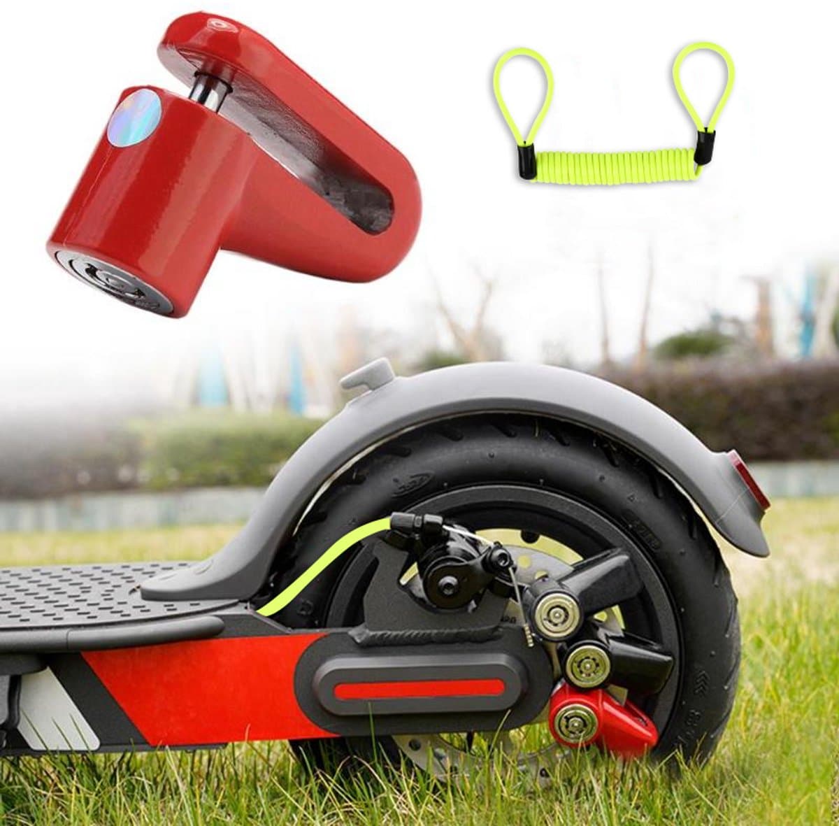 PRO-mounts e-step schijfremslot met kabel