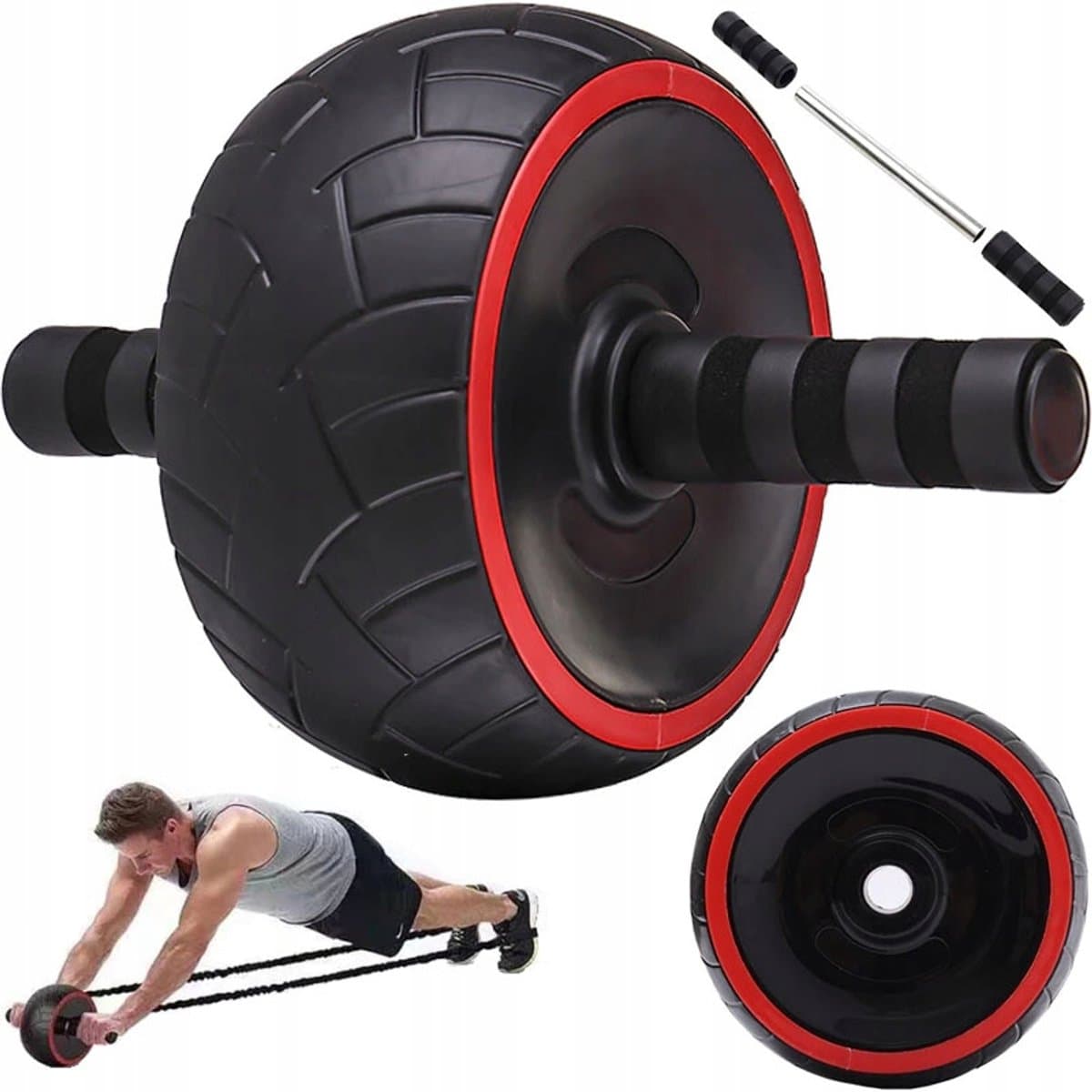 AB Roller Pro: Trainingswiel voor Buikspieren met Gratis Knielmat