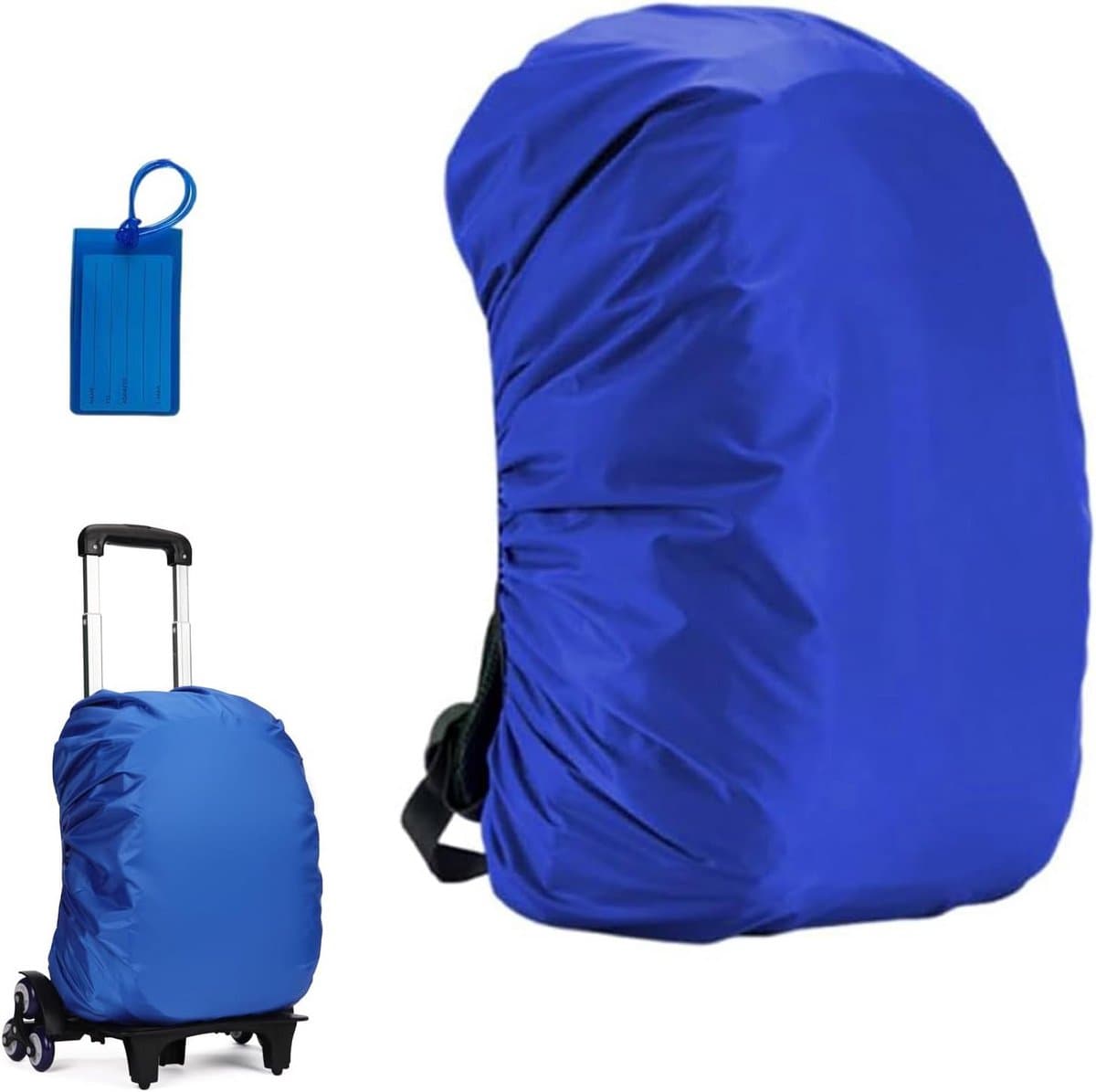 Waterdichte Rugzakhoes (30-100L) - Universele Regenhoes Fietsen & Wandelen - Reflecterend & Ultralicht