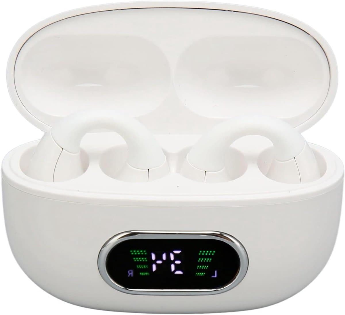 X9 Language Translator Earbuds, 144 Languages Clip On Instant Voice Language Translator Device Bidirection Simultaneous Translation, APP Offline Translation Online Translation (White)