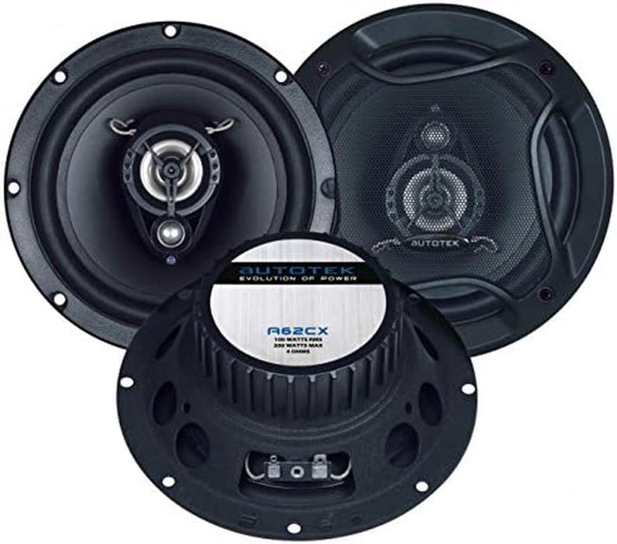 6.5 inch 2-weg Auto Speakerset met 100W RMS Vermogen