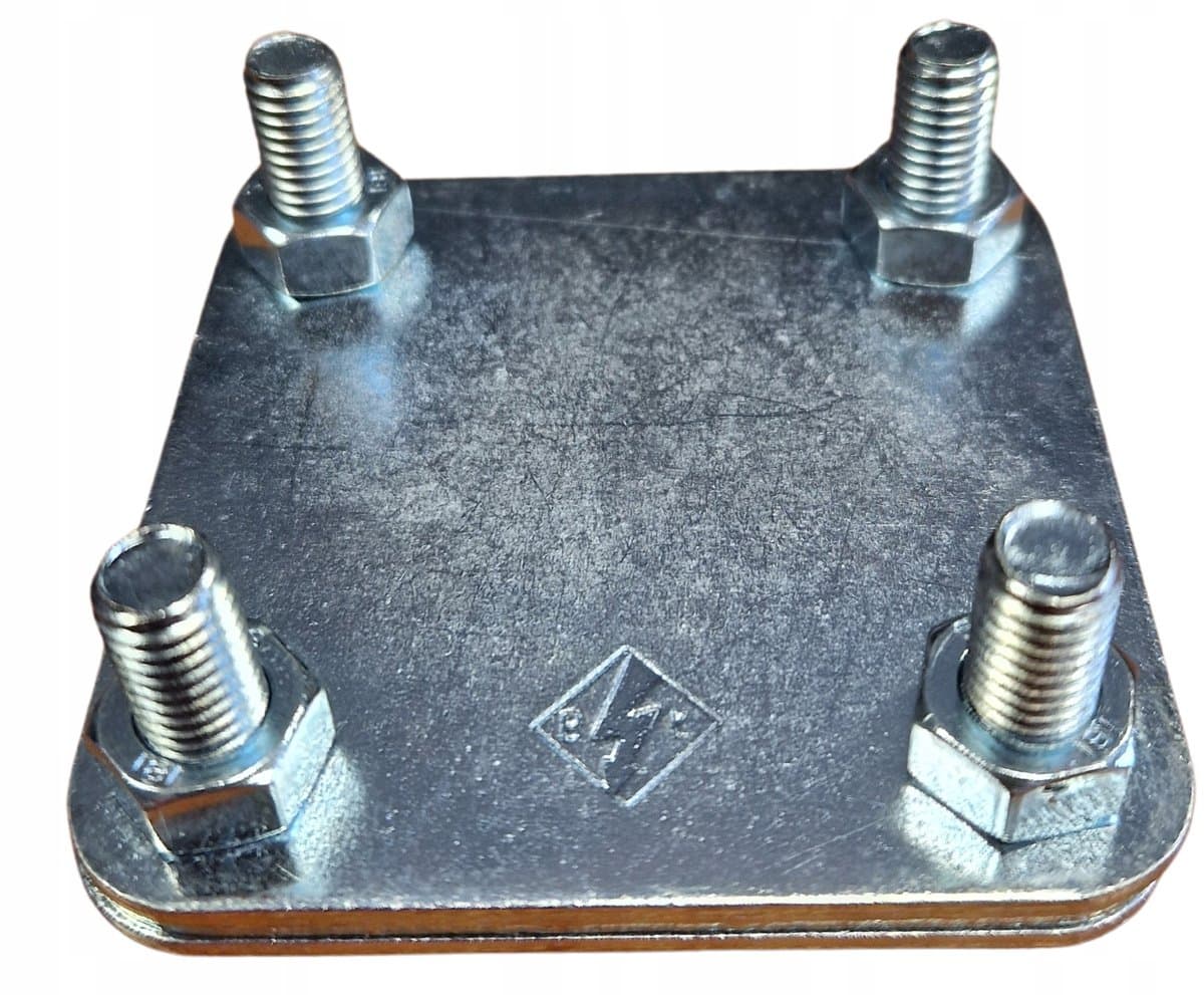 Błyskawica - Kruisklem Bliksemafleider - Voor Platte Strip (Bednarka) - 4x M8 Bouten - Voor Strip 40mm (S-40)