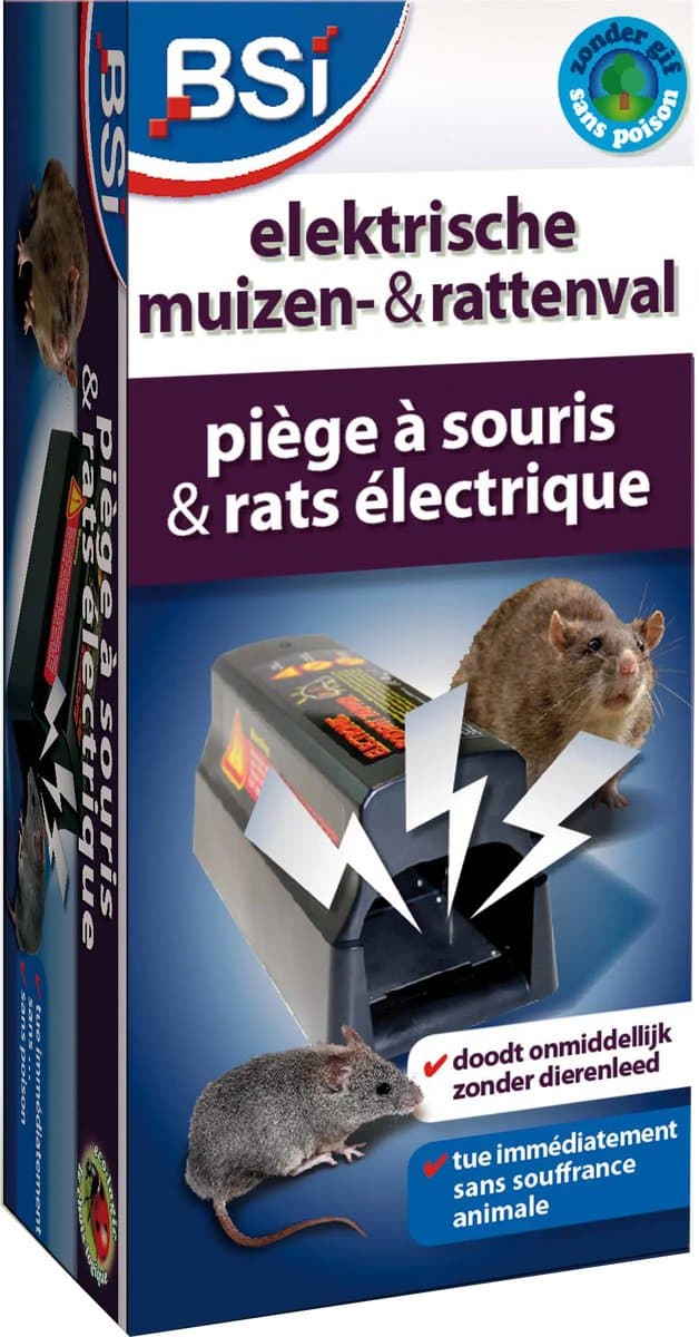 BSI - Elektrische Muizen- en Rattenval - Compact en veilig - Muizen- & Rattenbestrijding