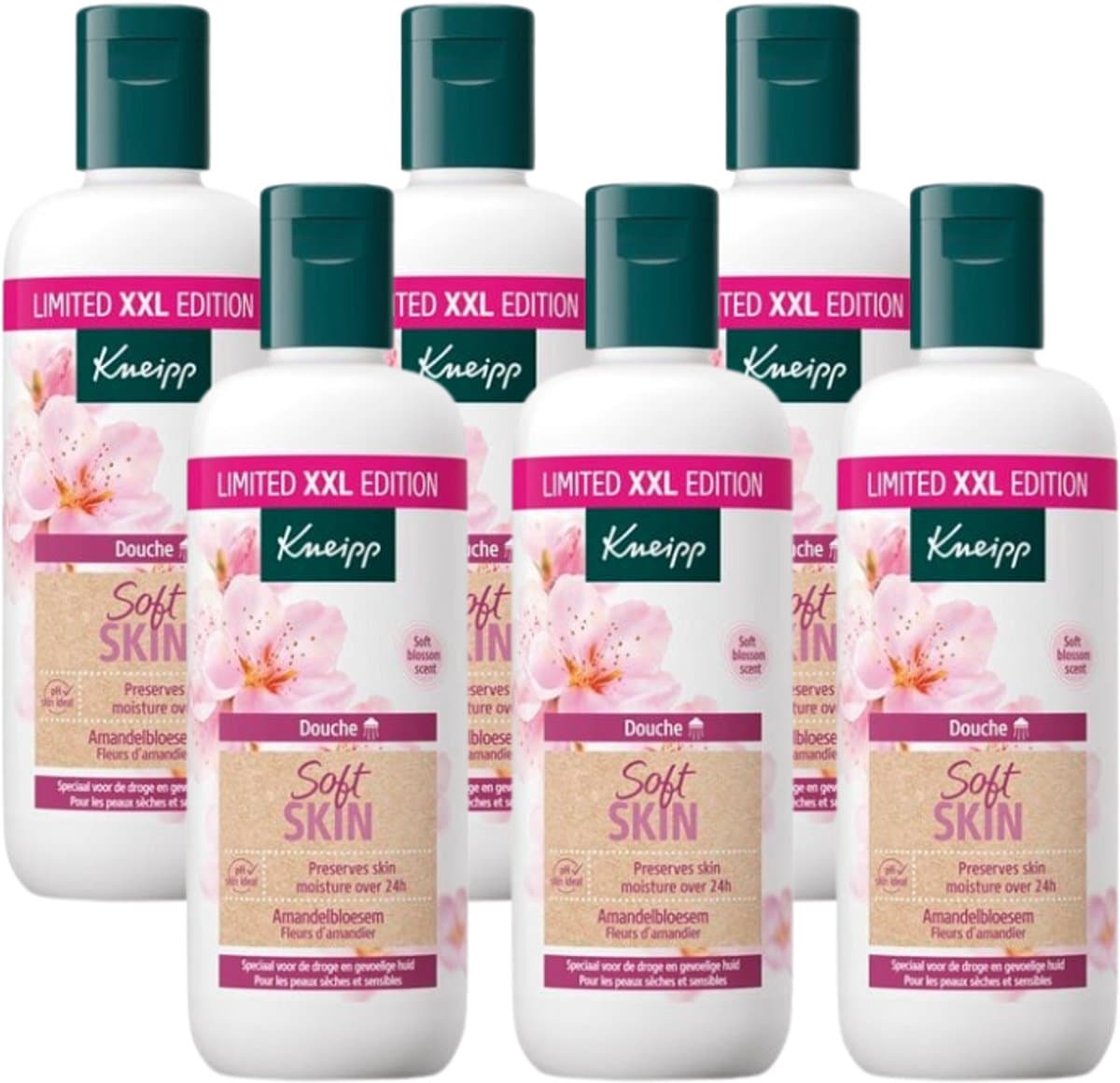 6x Kneipp Douchegel Soft Skin XXL (400 ml)