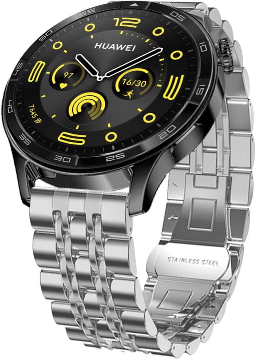Roestvrijstalen Horlogeband 22 mm - Universeel Metalen Reservearmband voor Smartwatch