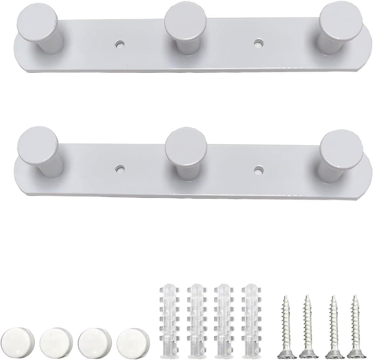 ByShane - Kleerhanger Muur Wit voor Badkamerhanddoek en Keukenhanddoeken