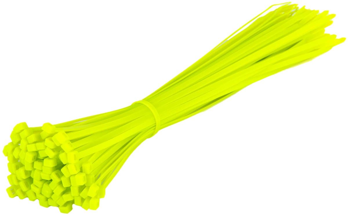 TD47 Kabelbinders 7.6 x 370mm Fluor Groen - Tie wraps - Tyraps