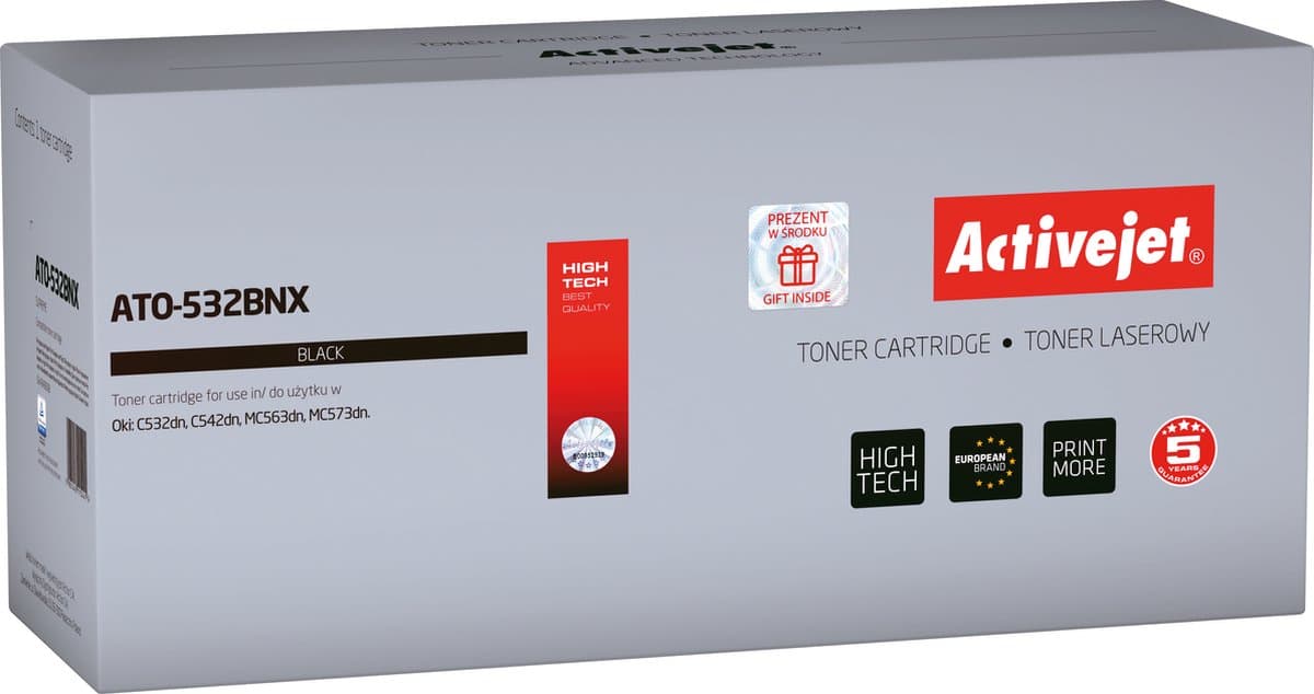 ActiveJet ATO-532CNX Toner voor OKI-printer; OKI 46490607 Vervanging; Opperste; 6000 pagina's; cyaan.