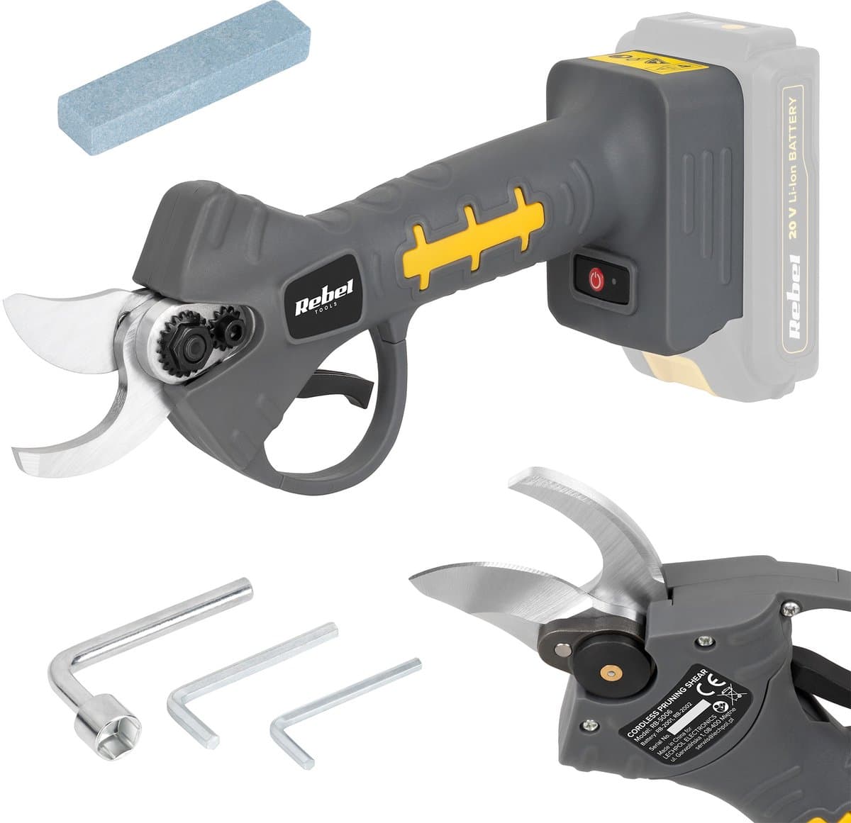 Rebel Tools - Elektrische Knipschaar - Ergonomische Handgreep - Staal SK5 - 300W
