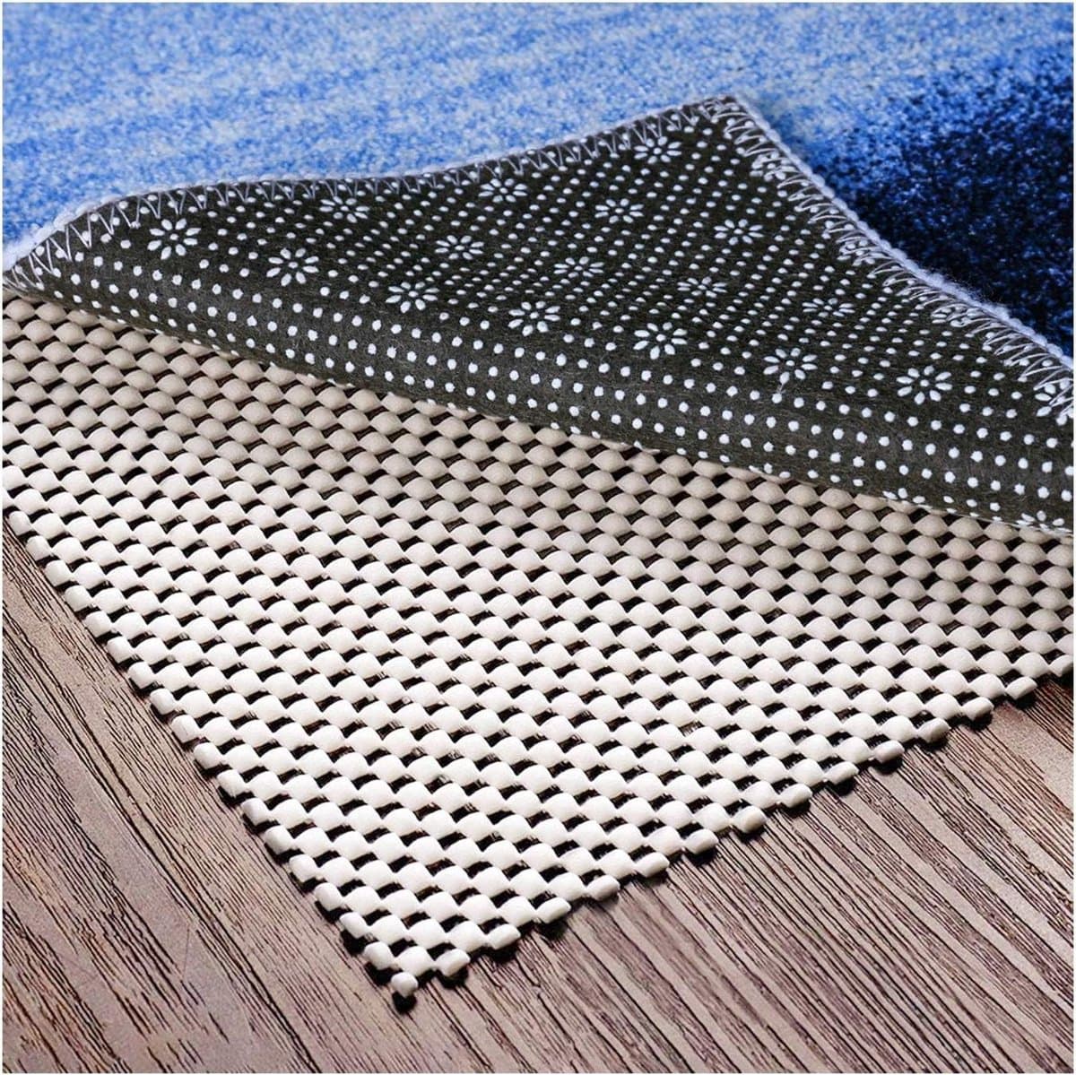 Antislip Kleed Onderlegger - Vloerkleed Grip - Vloer Beschermen - Uniek Mesh Ontwerp - 305 x 244 cm - Grijs