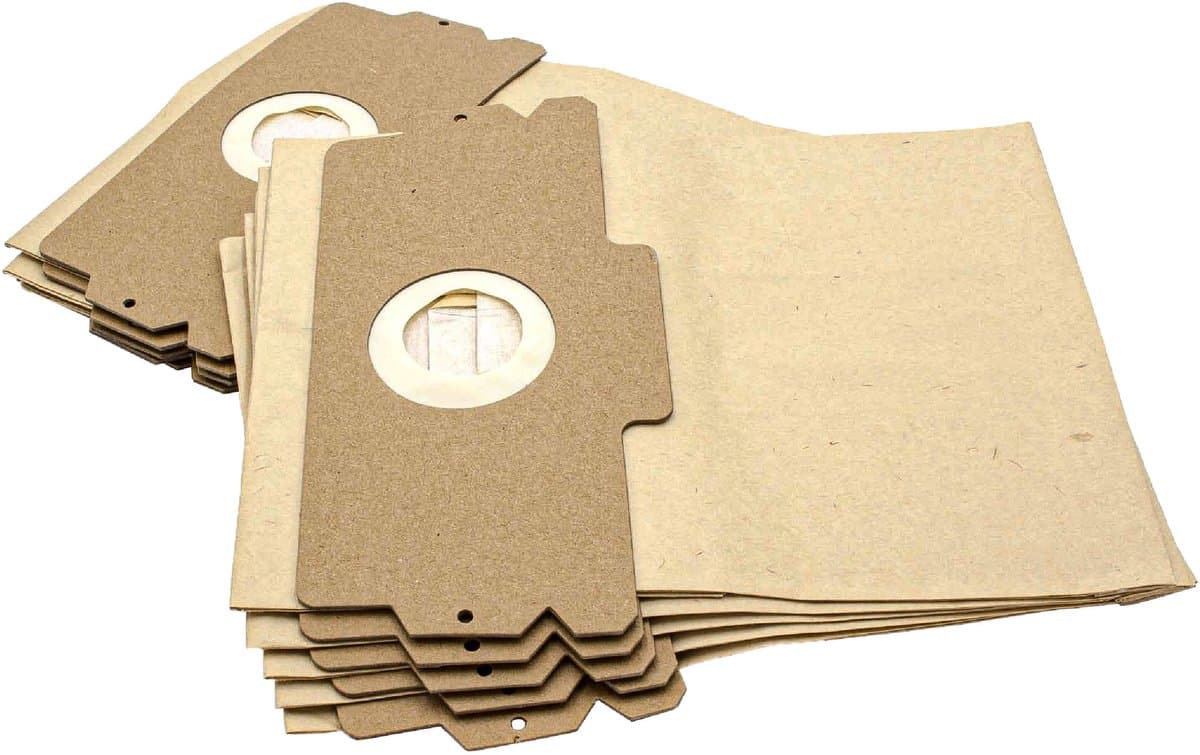 vhbw 10 stuks vervangende stofzakken voor AEG 2681032092 voor stofzuigers - 12/15 27 cm x 23 cm, zandkleurig