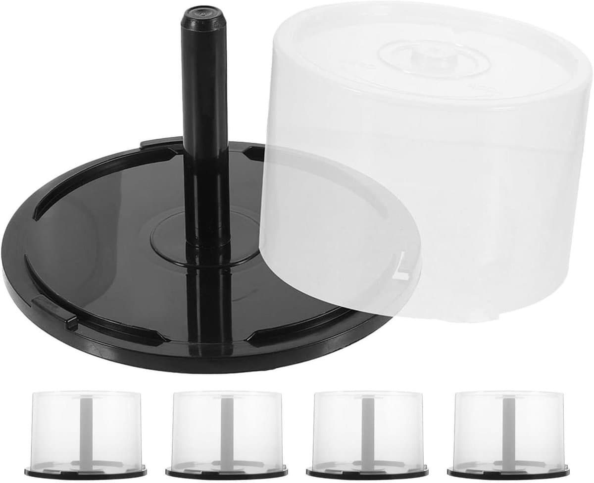 CD DVD Hoezen - Schijf Opbergbakjes - Media Organiseren - Transparant Ontwerp - 13.5 cm - Zwart
