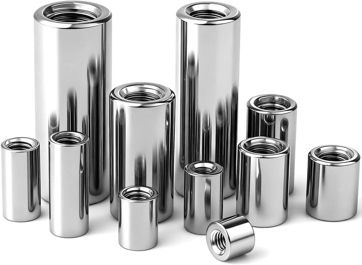 Ronde Draadhulzen M4 x 8 mm, 20 Stuks Roestvrijstalen Draadhulzen voor Bevestiging, Langere Moeren en Verbindingselementen voor Huishoudelijke Apparaten